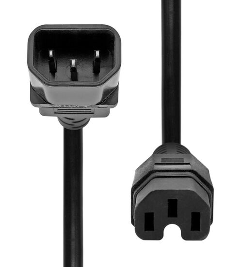 PROXTEND CABLE DE ALIMENTACION EXTERNA C14-C15 NEGRO 3 METROS