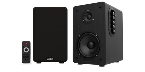 Wiibo Neo 100 Black Altavoces Vintage Estanteria Bluetooth HiFi Activos 100w Pareja