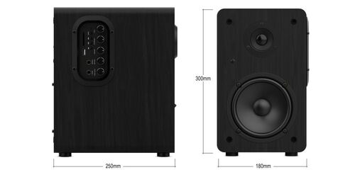 Wiibo Neo 100 Black Altavoces Vintage Estanteria Bluetooth HiFi Activos 100w Pareja