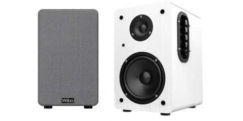 Wiibo Neo 100 Altavoces Estantería Bluetooth HiFi Activos 100W. Pareja Blanco