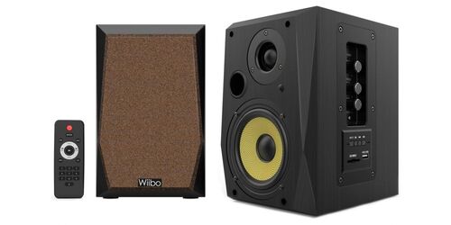 Wiibo Neo 50 V2 Black Altavoces Estantería Bluetooth Activos 50W. Pareja