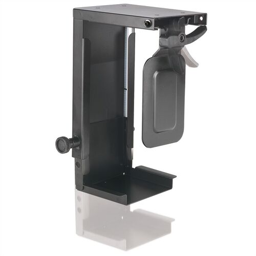 SOPORTE CPU MINI BAJO MESA NEGRO METALICO