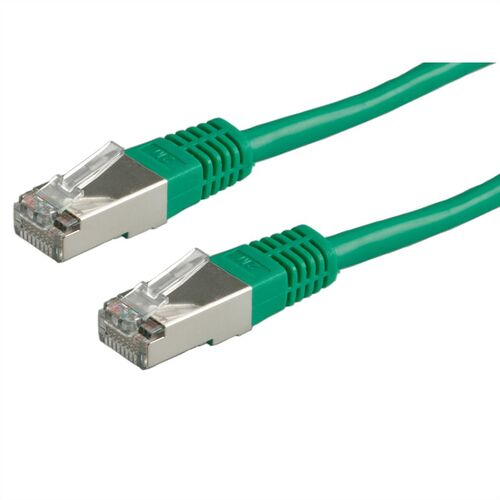 ROLINE S/FTP PATCH CORD CAT.5E, VERDE 2.0M