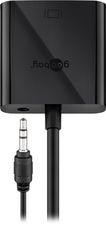 ADAPTADOR HDMI M A VGA H 15 CMS CON AUDIO ESTEREO NEGRO