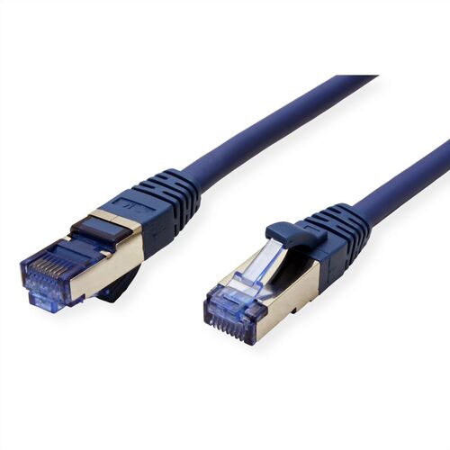 LATIGUILLO RJ45 2 M. CAT.6A S/FTP AWG 27 500 MHZ COBRE LIBRE DE HALOGENO AZUL VALUE