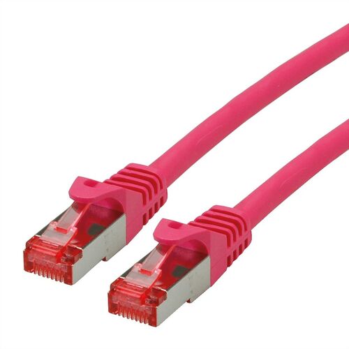 LATIGUILLO RJ45 1 M CAT.6 S/FTP (PIMF) COBRE LSOH COMPONENT LEVEL ROSA ROLINE