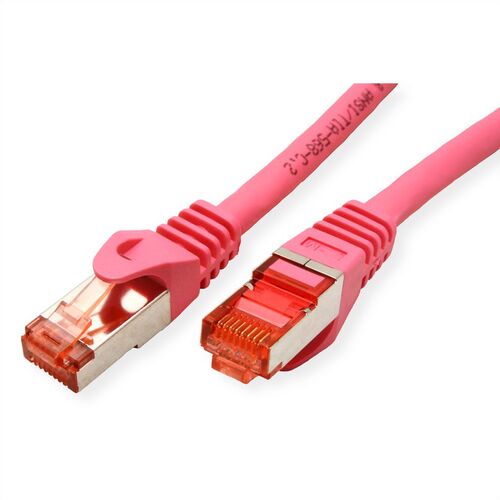 LATIGUILLO RJ45 1 M CAT.6 UTP COBRE LIBRE DE HALOGENO COMPONENT LEVEL ROSA ROLINE