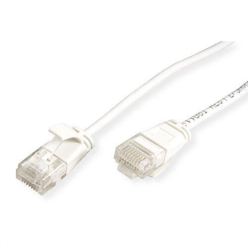 LATIGUILLO RJ45 0,3 M CAT.6A UTP DATA CENTER  LSOH SLIM COBRE BLANCO ROLINE