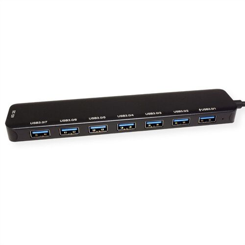 HUB USB3.2 Gen1 Tipo C  Hub, 7 Puertos USB A H con Alimentación Value