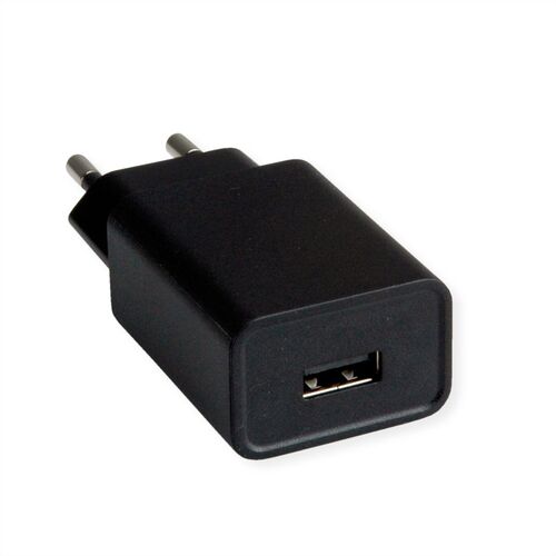 CARGADOR de pared USB 1 PUERTO  TIPO A 12W - 2,4 A -100-240 V.  VALUE