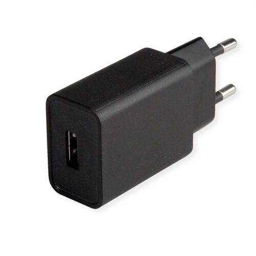 CARGADOR de pared USB 1 PUERTO  TIPO A 12W - 2,4 A -100-240 V.  VALUE