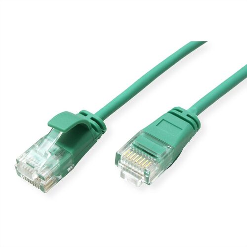 LATIGUILLO RJ45 0,15 M CAT.6A UTP DATA CENTER LSOH SLIM COBRE VERDE ROLINE