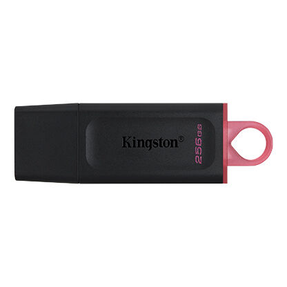 PENDRIVE MEMORIA USB 3.2 GEN1 KINGSTON DATATRAVELER EXODIA 256GB (CON TAPA Y ENGANCHE PARA LLAVERO) COLOR NEGRO (CANON 0.24€ INCLUIDO)