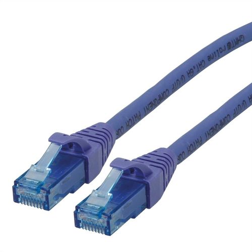 LATIGUILLO RJ45 5 M CAT.6A UTP COBRE LIBRE DE HALOGENO COMPONENT LEVEL PURPURA ROLINE