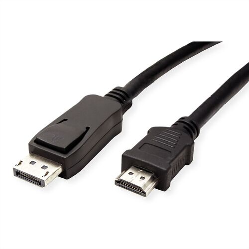 CABLE DISPLAYPORT 1 M, DP - UHDTV (HDMI) , M/M, NEGRO VALUE