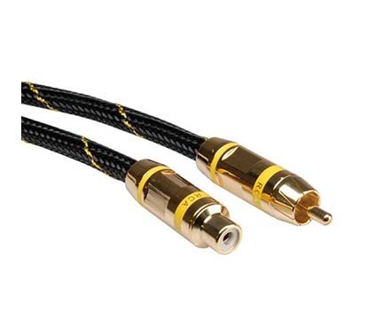 CABLE RCA 10 METROS GOLD ROLINE GOLD RCA M-H, AMARILLO ROLINE