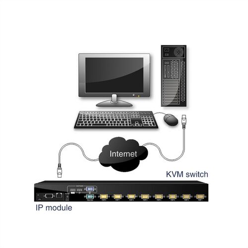 Módulo KVM sobre IP ROLINE