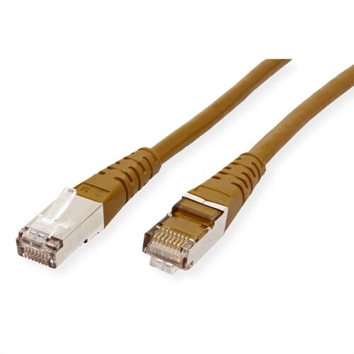 LATIGUILLO RJ45 0,3 M S/FTP (PIMF) PATCH CORD CAT.6 COBRE MARRON  ROLINE