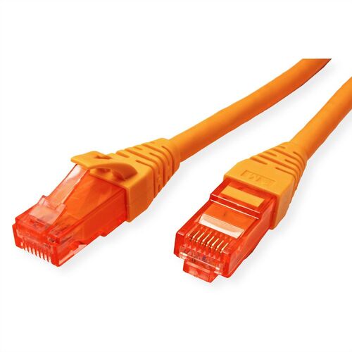 LATIGUILLO RJ45 10 M. CAT.6 UTP,  LSOH, COMPONENT LEVEL, COBRE NARANJA , ROLINE