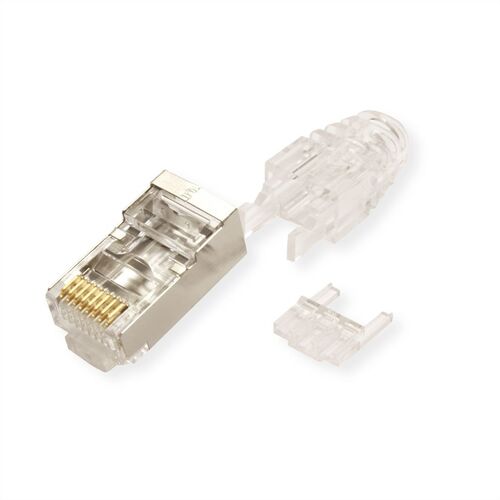 CONECTOR RJ45 8 HILOS CAT.6 STP PESTAÑA ARCO (BOLSA 10 UNIDADES)