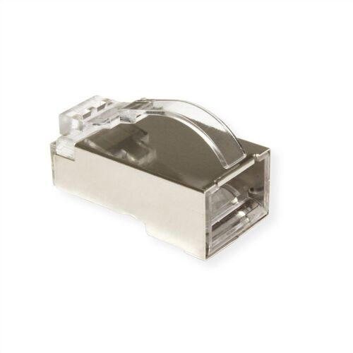 CONECTOR RJ45 8 HILOS CAT.6 STP PESTAÑA ARCO (BOLSA 10 UNIDADES)