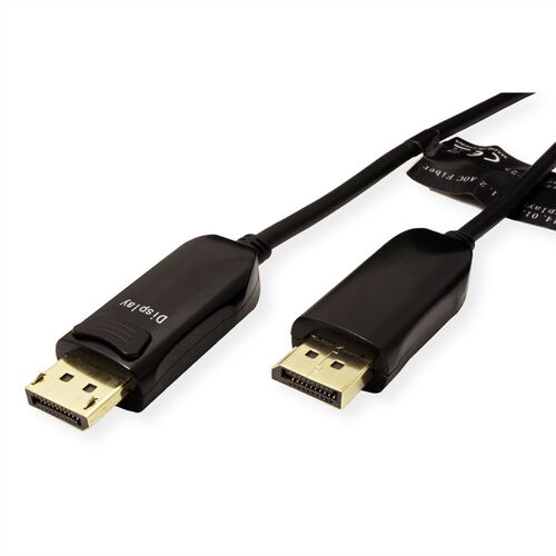 Cable Displayport DP  50 M.  v1.4 Active Optico (AOC), 8K HDR ,UHD (7680x4320 a 60 Hz) M/M, ROLINE