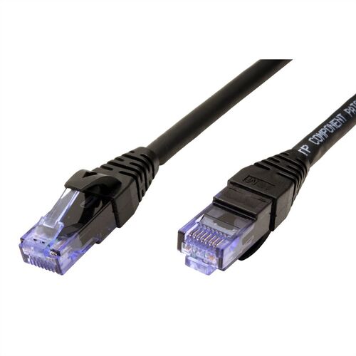 LATIGUILLO RJ45 2 M CAT.6A UTP LSHZ COMPONENT LEVEL, NEGRO ROLINE