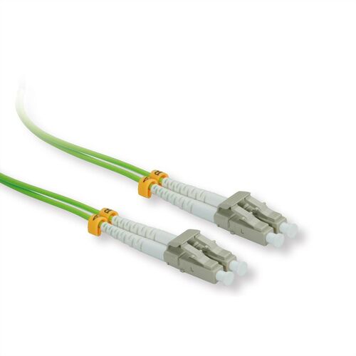 CABLE FIBRA OPTICA 3 M. , 50/125 µm, LC/LC, OM5, VERDE, LSOH ,ROLINE