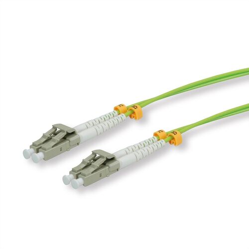 CABLE FIBRA OPTICA 3 M. , 50/125 µm, LC/LC, OM5, VERDE, LSOH ,ROLINE