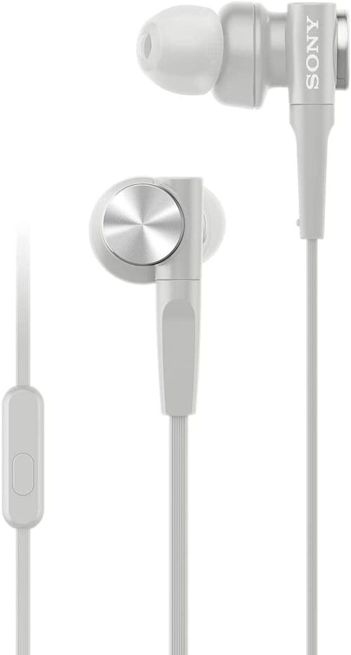 SONY AURICULARES INTRAURALES (EXTRA BASS, MICROFONO INTEGRADO), BLANCO