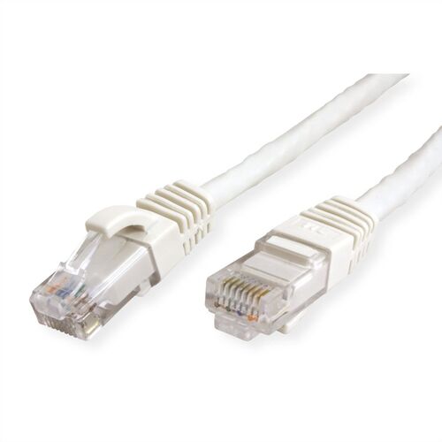 LATIGUILLO RJ45 1,5 M. CAT.6A UTP FLEXIBLE AWG 24 COBRE 10 GIGABIT BLANCO VALUE