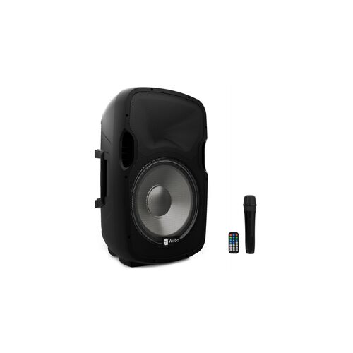 Wiibo Festa 15BT Altavoz Activo Profesional 15" 600W Pico Bluetooth + Soporte + Cable + Micrófono