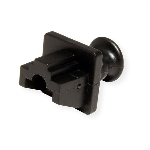 Protector/Tapón contra el polvo para tomas RJ45, negro VALUE 10PCS