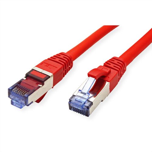 LATIGUILLO RJ45 2 M. CAT.6A S/FTP AWG 27 500 MHZ COBRE LIBRE DE HALOGENO ROJO VALUE