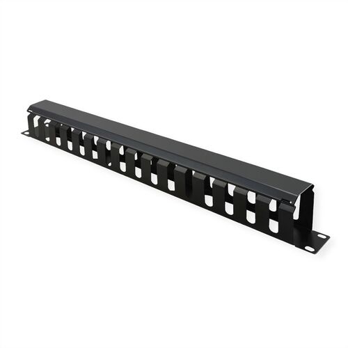 PANEL 19" 1 U GUIA CABLES CON TAPA 40X40 NEGRO VALUE