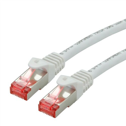 LATIGUILLO CAT.6 S/FTP 0,3M  (PIMF) PATCHCORD, LSOH, COMPONENT LEVEL, WHITE, ROLINE