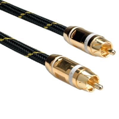 CABLE RCA 10 METROS GOLD ROLINE GOLD RCA M-M, BLANCO ROLINE