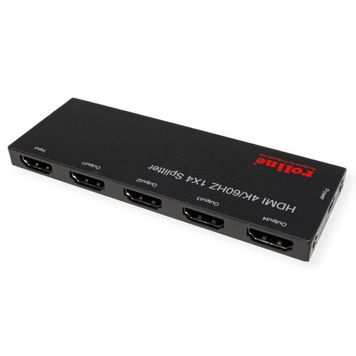 MULTIPLEXOR HDMI , 4 PUERTOS, 1 x 4, UltraSlim, 4K60Hz ROLINE