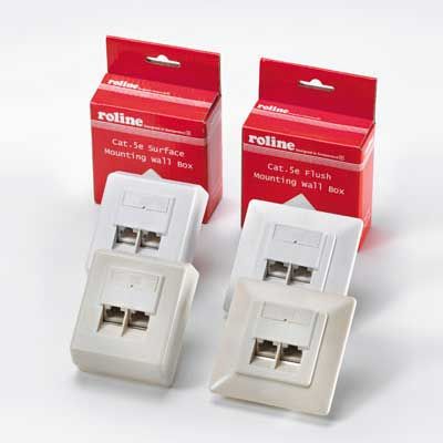 ROSETA SUPERFICIE CAT.5E RJ45X2 STP