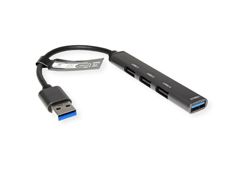 Hub USB 2.0, conector A, 4 puertos A (3 USB 2.0 + 1 USB 3.2 Gen1) STANDARD