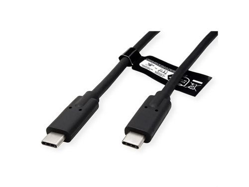 Cable USB4 Gen2x2, con Emark, C-C, M/M, 100W, negro, 2 m VALUE