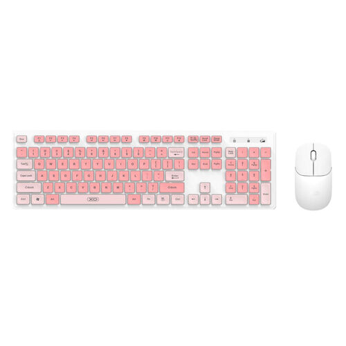 OX Teclado + Ratón Inalámbricos 1200DPI  Rosa