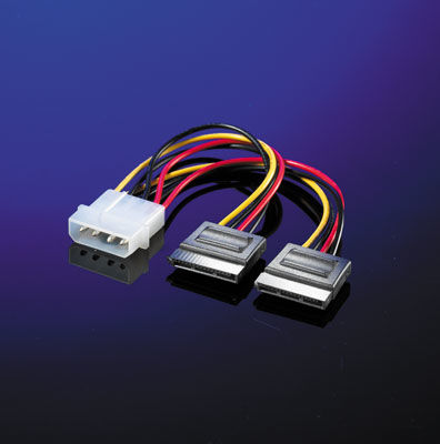 CABLE SATA 0,15 M. ALIMENTACION INTERNA  2 X SATA H / MOLEX  M