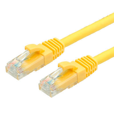 LATIGUILLO RJ45 0,5 M. CAT.6 UTP AWG 24 CCA LIBRE DE HALOGENO AMARILLO VALUE