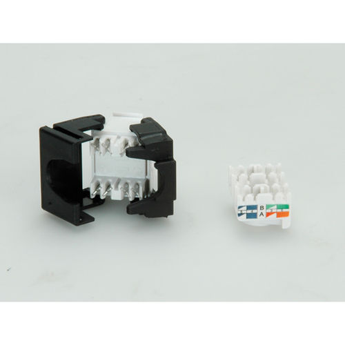 CONECTOR RJ45 HEMBRA CONEXION KEYSTONE SIN HERRAMIENTAS CAT.6 PARA PATCHPANEL Y ROSETA, SIN HERRAMIENTAS COLOR BLANCO VALUE