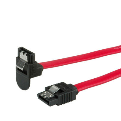 CABLE SATA 1 M. DATOS INTERNO 6.0 GBIT/S  ACODADO EN UN EXTREMO CON BLOQUEO ROLINE