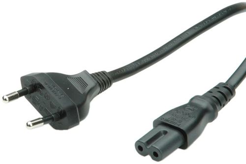 CABLE ALIMENTACION 5 M. CONECTOR EUROPLUG - IEC320-C7 (TIPO 8 O DOBLE) NEGRO VALUE