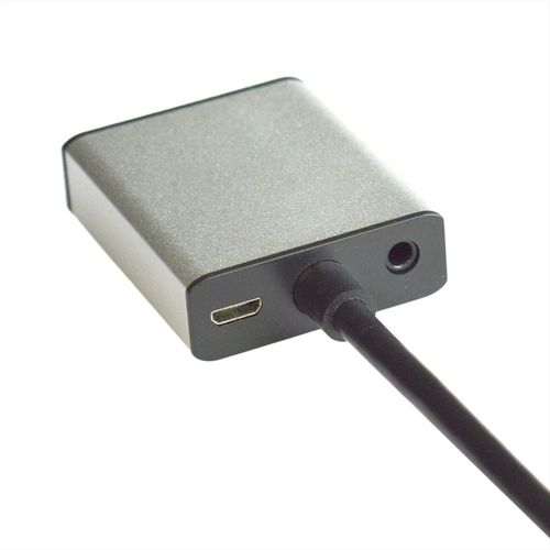 ADAPTADOR HDMI M  A VGA H 15 CMS CON AUDIO ESTEREO VALUE