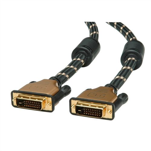 CABLE DVI 3 M. DVI M/DVI M DUAL LINK (24+1) GOLD ROLINE