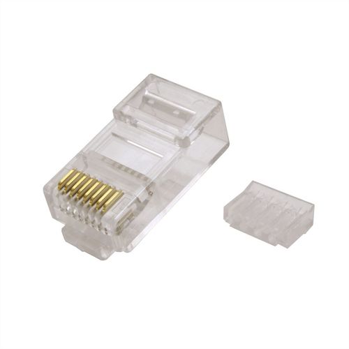 CONECTOR RJ45 8 HILOS CAT.6/6A, UTP CON GUIA  (BOLSA 100 UNIDADES) VALUE